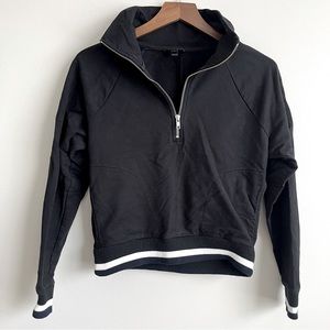 J Crew | 3/4 Zip Crop Pullover (S)